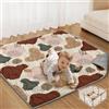 Blissful Diary Tappeto Gioco Bambini Pieghevole 127x127cm,Tappeto Neonato