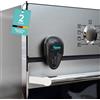 Homery Forno di sicurezza per bambini, 2 pezzi, protezione per stufa per bambini, protezione del forno per bambini, protezione del forno con installazione senza foratura, 2 pezzi, colore nero