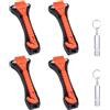Sewokon 2 In 1 martello di emergenza per auto con taglia cinture, martello di emergenza, martello di sicurezza con taglia cinture, sono strumenti di salvataggio essenziali, forniscono 2 fischietti di