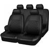 WSXCDE Auto Set Coprisedili, per Dacia Duster III (2024-2025) Pelle Confortevole Coprisedile Copri Traspirante Antiscivolo Anteriori Posteriori Protezione Sedile,E