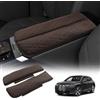 LUWU Compatibile con BMW iX i20 EV 2022 2023 2024 2025 Copertura per Bracciolo Centrale per Auto iX 2022 - Consolle Centrale Braccioli Box Cover iX Accessori (Marrone Castanio)