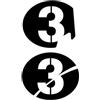 YBRAVO Serbatoio Protector Sticker Moto Decalcomanie Moto Numero 1-20 Custodia per Vespa Serie 2 Sei Giorni GTS 300 GTV250 GTV125 300 HPE