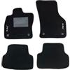 Generico Set di Tappetini in Moquette per Audi RS3, Specifico per Veicolo, 4 Pezzi, Nero (moquette standard, 1 ricamo)