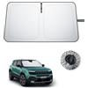 BIBIBO Compatibile con Jeep Avenger 2023 2024 2025 2026 EV, protezione solare ibrida, protezione dai raggi UV, parasole per auto, tessuto antipiega, interno parasole, parabrezza, accessori Avenger