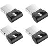 AOUZOVLI 4 Pezzi Mini LED USB Auto Interne Luce 7 Colori Regolabili, Luce Ambientale Interna per Auto Interfaccia USB Plug-In, Per Interni, Atmosfera Della Stanza E Notturna