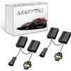 Asasytal Decodificatore LED H8/H9/H11, Canbus EMC Decoder Senza Errori, Upgrade Warning Canceller Anti-Flicker, Cintura di Resistenza per Fari LED da 12V, 2 Pezzi
