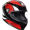 AGV CASCO K6 ECE MULTI MPLK HYPHEN BLACK/RED/WHITE MS