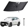 ASZSK Parabrezza Parasole Compatibile con Tucson NX4 2022-2024| VW T-Roc 2018-2025 |Peugeot 208 |Opel Corsa 2024-2026, modello aggiornato con custodia, blocco UV parabrezza parasole