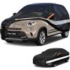 Holthly 10 Strati Telo Copriauto SUV per FIAT 500L（2012-2018）,100% Copertura Auto Impermeabile,Telo Copri Auto per Esterno,Impermeabile,Protezione UV,Antivento,Antipolvere