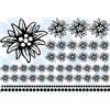 HR-WERBEDESIGN - Adesivo stella alpina, 89 pezzi