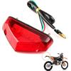 Skeayid Fanale Moto LED Posteriore Luci Stop Integrato Parafango Rosso