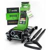 DRIVEUPTOOLS Cric idraulico a carrello 3T- Gato hidraulico Profesional.- Gato hidraulico Con Carretilla - Doble pistón elevación 75-500mm - Gato para Coche Capacidad Hasta 3000kg