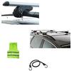 CLICK & GO COMPATIBILE CON VOLKSWAGEN Golf VII (5G) Variant per anno 2018 BARRE PORTATUTTO PER TETTO AUTO 120CM BARRA PORTABAGAGLI IN ALLUMINIO PER RAILING CORRIMANO APERTI OMOLOGATE