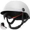 Generico Mezzo copricapo per motocicletta, cappello di sicurezza per motocicletta a faccia aperta, Tappo rigido per monopattino con protezione anticollisione multisport, Cappello di sicurezza per moto per adul