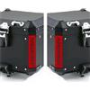 BLACK DOVES GRAPHICS 2pz ADESIVI RIFRANGENTI compatibili con Motorrad R 1200 1250 1150 F 800 650 F700 GS A R1200GS R1200 per Touratech Motorcycle Aluminium Panniers Top Case (rosso)