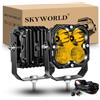 SKYWORLD 2 x 4.3 Pollici 30W Faro da Lavoro Led con 12V DT Cablaggio Kit