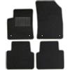 moto-MOLTICO Tappetini auto - Tappetini in velluto per Citroen C5X 2021 / Peugeot 408 2022 (benzina) - Set di 4 pezzi - Tappetini per auto neri con cuciture decorative grigie