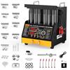 AUTOOL CT450 Tester per iniettori, Kit Pulizia Iniettori con 6 Cilindri, 45 °C Riscaldamento a ultrasuoni, per GDI, EFI, FSI Iniettori, 12V/70V/120V Opzioni, 220V Fuel Injector Cleaner Tester Machine