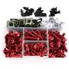 Xitomer Aftermarket Kit di fissaggio universale per bulloni per Suzuki SV650 GSXR1000, HONDA CBR600RR / 1000RR, YAMAHA XSR700 MT07, KAWASAKI Ninja650/ZX-6R / ZX-10R / ZX-14, Aprilia RSV4 (rosso)