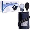 Mobiclinic, Misuratore di pressione da braccio, Con custodia, Macchinetta aneroide, Misura sanguigna, Marchio europeo, Sfigmomanometro, Pompa in gomma, Facile usare, Blu