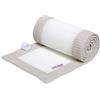 babybay Paracolpi 3D in rete piqué a nido d'ape, adatto per modello Maxi, Boxspring, Comfort e Comfort Plus, bianco grigio