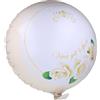 Graziano, Palloncino Mylar Matrimonio Fedi Nuziali 45cm - Gonfiabile Elio o Aria, Scritta Viva gli Sposi