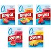 Royal Mix - Gelatina in polvere con mix di gusti | Fragola | Tropicale | Mirtillo | Anguria | Ananas - 0% zuccheri aggiunti | 5 bustine da 31 g.