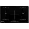 PremierTech PT905IFB Piano Cottura Induzione 5 Zone Vetro Nero 90cm da Incasso Touch Timer Blocco Sicurezza Funzione Boost Flexi Bridge Compatibile Pentole Adatte ad Induzione Regolazione 9 Livelli