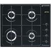 Smeg Piano Cottura Incasso Gas 4 Zone 60cm Nero S64sn