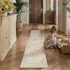 PureCozy Vintage Tappeto Corridoio 60x240cm Beige Cucina Lungo Tappeti Antiscivolo Lavabile in Lavatrice Tapette Camera da Letto Scendiletto Ufficio Carpet Pelo Corto Rug Carpets