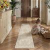 PureCozy Vintage Tappeto Corridoio 60x180cm Beige Cucina Lungo Tappeti Antiscivolo Lavabile in Lavatrice Tapette Camera da Letto Scendiletto Ufficio Carpet Pelo Corto Rug Carpets