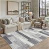 PureCozy Tappeto Salotto 140x200cm Grigio Moderno Tappeti Lavabile in Lavatrice Antiscivolo Grande Carpet Cameretta Scendiletto Camera da Letto Ufficio Pelo Corto Morbido Rug Geometrico Carpets