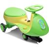 LALAHO Macchina Elettrica Per Bambini 12 V con Pedale, Auto Elettrica con 2 Velocità, Luci LED, Bluetooth, Protezione Antiribaltamento, 3 Anni in su (Verde-giallo)