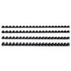 Gbc Dorsi Plastici 21A 22Mm 100Pz - Nero - 4028602, Confezione da 100
