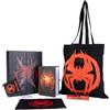 CERDÁ LIFE'S LITTLE MOMENTS Set Regalo da scrivania Spider-Man Miles Morales per Bambini e Adolescenti, Confezione di cancelleria con Licenza Ufficiale con Borsa Nera, quaderno a Spirale e Astuccio, Ideale per la Scuola e Come