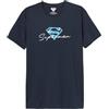 Superman Mesupmsts106 T-Shirt, Navy, L Uomo