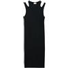 s.Oliver Abito Slim Fit in Costina con Cut-OUTS, Nero, 140