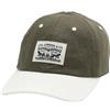 Levi's Relaxed Dad Heritage cap, Black, Uno, Oliva., M