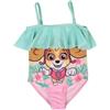 Disney Paw Patrol, Costume Intero, Bambina, Bambino (da 3 a 8 Anni), Body, Rashguard, Bikini, Costume da Bagno, Piscina, Spiaggia, Nuoto, Estate, Modello Paw 52442969 S1-3/4A, Vert