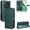RonRun per Honor Magic6 Cover a libro Flip Wallet Custodia in Pelle con Slot per Schede Custodia in Pelle Magnetica Cover per Honor Magic6 - Verde