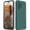 ISOI - Cover per Samsung Galaxy A52/Samsung Galaxy A52 5G/Samsung Galaxy A52s 5G, Custodia Morbida in Silicone Liquido, Protezione Completa Antiurto Ultra Sottile per il Corpo - Verde Notte