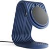 Ricreo Caricatore Wireless Magnetico 15W compatibile con MagSafe, Stand Supporto da Scrivania con Slot per Caricatore compatibile con Apple Watch, Ring Biadesivo Incluso, Design premium (Blue)