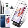 RongZy Schermo LCD per Xiaomi Redmi 12C 22120RN86G 22120RN86I Sostituzione Display Digitizer Assembly Vetro di Ricambio Touch Screen con Strumenti(6.71,Nero)
