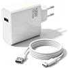 Jeestam Caricatore USB C 120W per Xiaomi HyperCharge Combo con cavo USB-C 6 A (1 m)