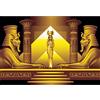 SDOTPMT 5x3ft Fondo in poliestere antico del tempio egiziano Sfinge Egitto Pyramids Gods Queen Background Antichità Storia Carta da parati Cultura Viaggio Turismo Arte Foto Props