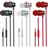 Yatloml 3 Pacco Cuffie In Ear con Filo, Auricolari con Filo e Microfono/Controllo del, Isolamento del Rumore, Alta Qualità del Suono Cuffiette, Auricolari per Samsung Galaxy, Tablet e Dispositivi da 3,5 mm