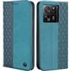 CXTcase Cover Xiaomi 13T/Xiaomi 13T Pro, PU Pelle Custodia per Xiaomi 13T [Kickstand] [Slot per Schede], Portafoglio Custodia Flip Case per Xiaomi 13T Pro, Verde