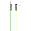 Belkin AV10128CW03GRN Cavo Jack Maschio - Maschio, Piatto Angolare, 3.5 mm, 0.9 m, Verde