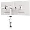 Pholiten Supporto per monitor a braccio per 2 monitor per schermo LCD a LED da 13 - 30 pollici, fino a 10 kg, regolabile in altezza, orientabile, inclinabile, supporto per monitor per scrivania, max