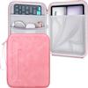 Lacdo Custodia Protettiva Borsa Tablet per 11 iPad A16 / 11 iPad Air M4 M3 M2 / 11 iPad Pro M5 M4 / 10.9 iPad Air /10.2 iPad, 11 Samsung Galaxy Tab A9+ Funda Protectora Rígida para Tableta, Rosa
